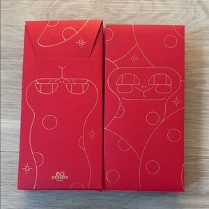 Hermès 2025 Year of the Snake Red Envelopes Set of 10